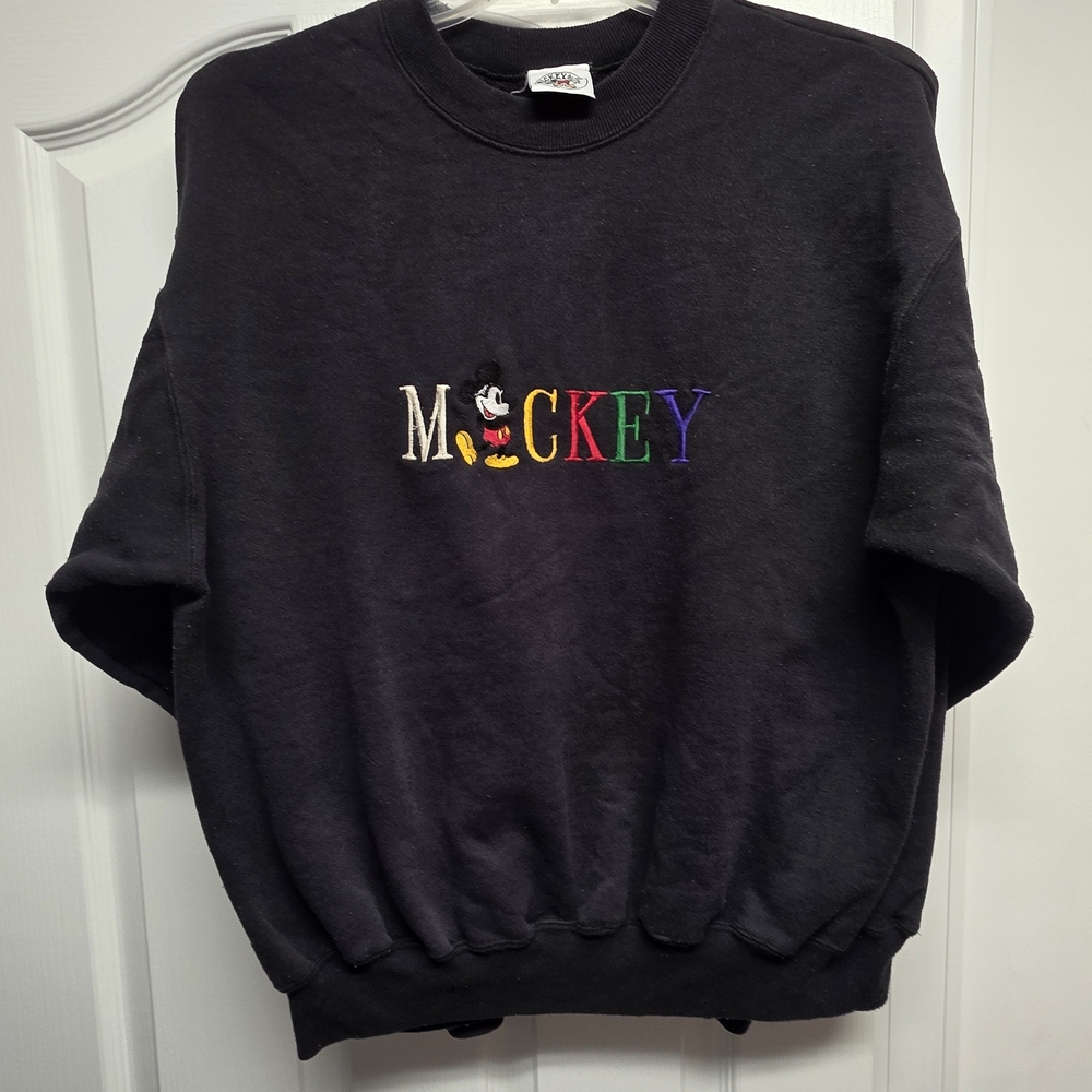 *Vintage 90s* Mickey & Co, Mickey Mouse Black Sweatshirt